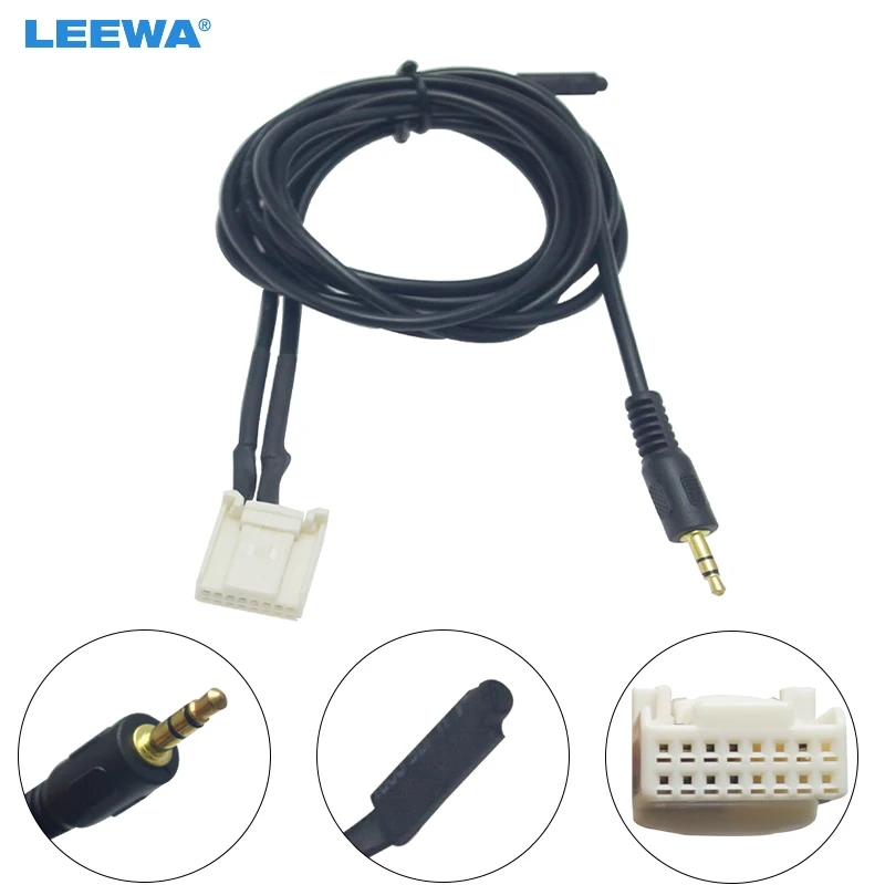 LEEWA 10 комплектов автомобильный 3 5 мм гнездо для розетки CD радио аудио кабель с