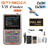 gtmedia v8 finder digital satellite signal finder 3 5lcd screen display dvb s2s2x satellite finder meter tv signal search tool
