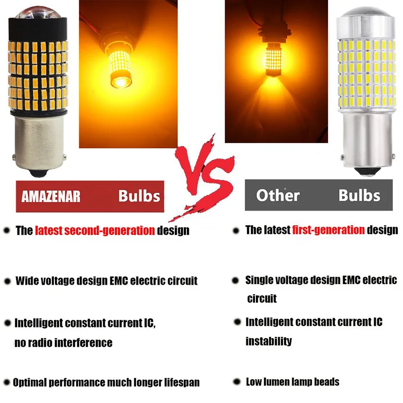 TF30 1 шт. T20 7440 W21W светодиодный лампы 1156 BA15S 3014 144smd светодиодный CanBus P21W BAU15S PY21W светодиодный светильник для поворотов светильник при отсутствии флэш-памяти