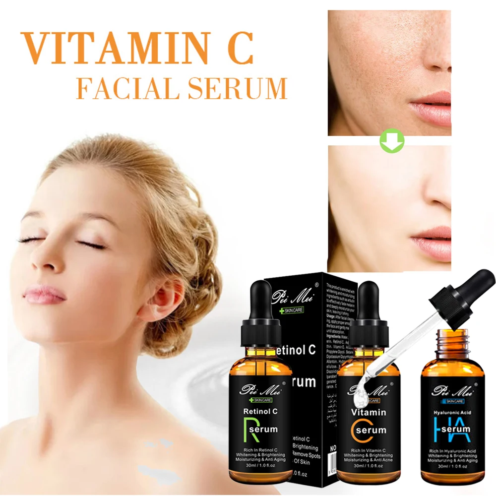 

new 30ml Facial Repair Skin Serum Retinol Vitamin C Serum Firming Anti-Wrinkle Anti-Aging Anti Acne Serum Skin Care New ARRIVAL