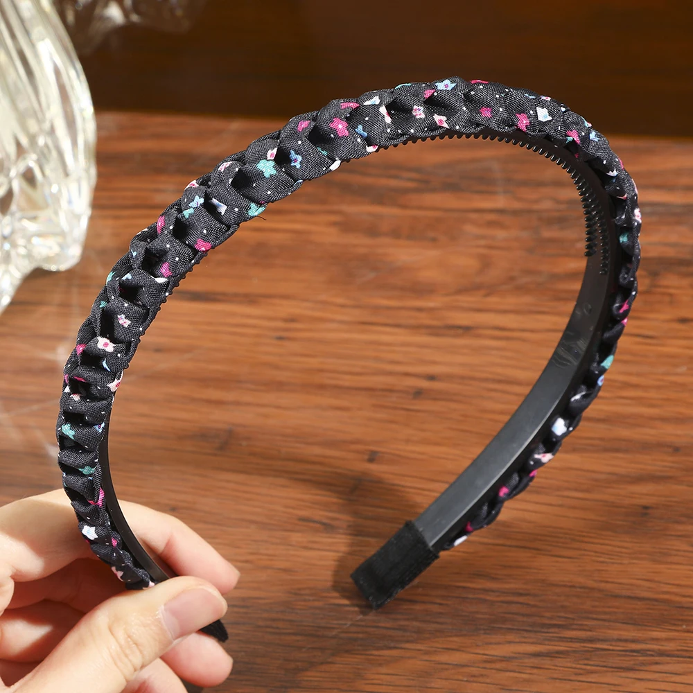 

Haimeikang Print Weaving Hairbands Braided Headband Hair Hoop Fashion Hair Bands Bezel Headdress Hair Accessories