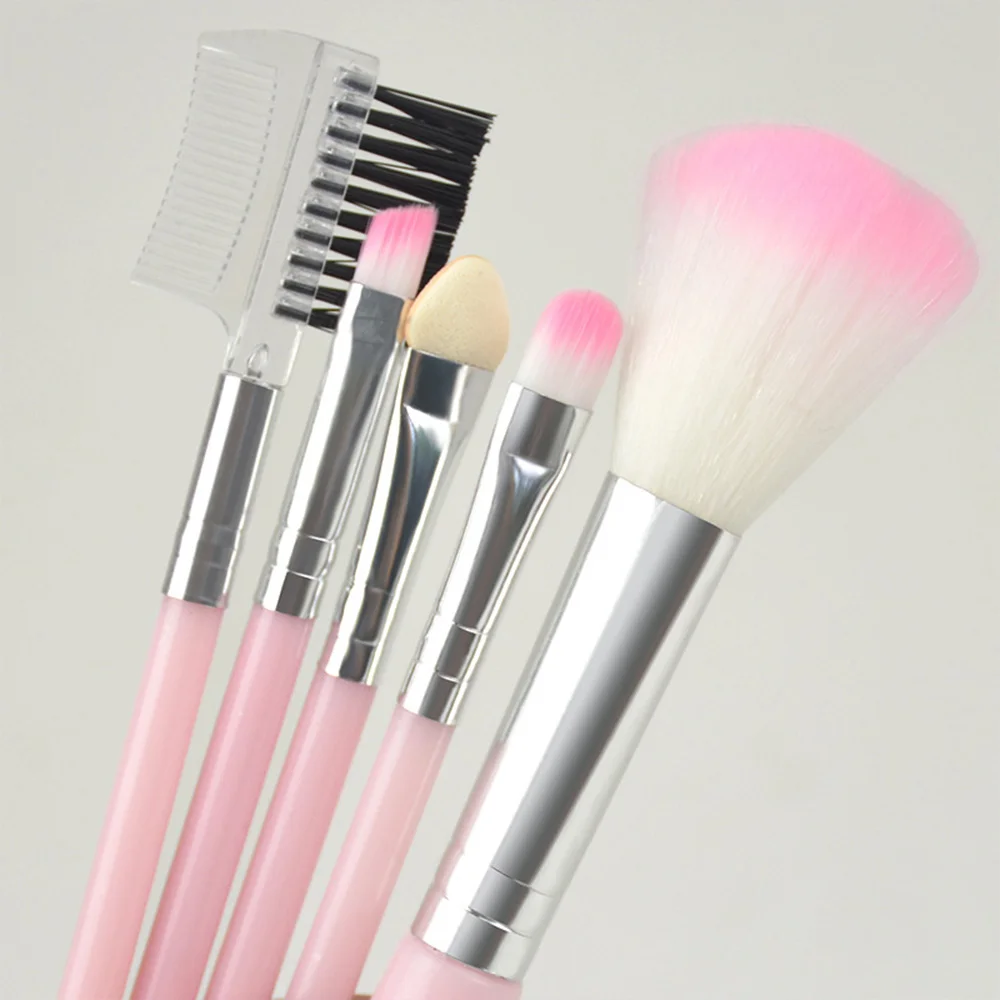 5pcs Makeup Brush Set Beginner Beauty Tools Soft Non-Knotting Face Blush Eye Shadow Lip | Красота и здоровье