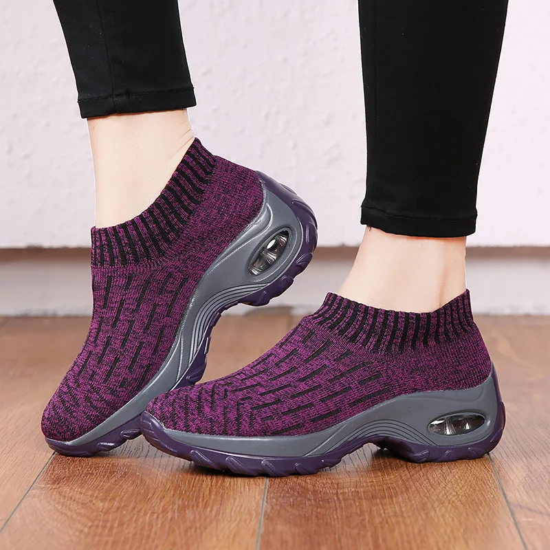 Кроссовки женские из дышащего сетчатого материала, плоская подошва, для ходьбы, Повседневная модная обувь от AliExpress WW