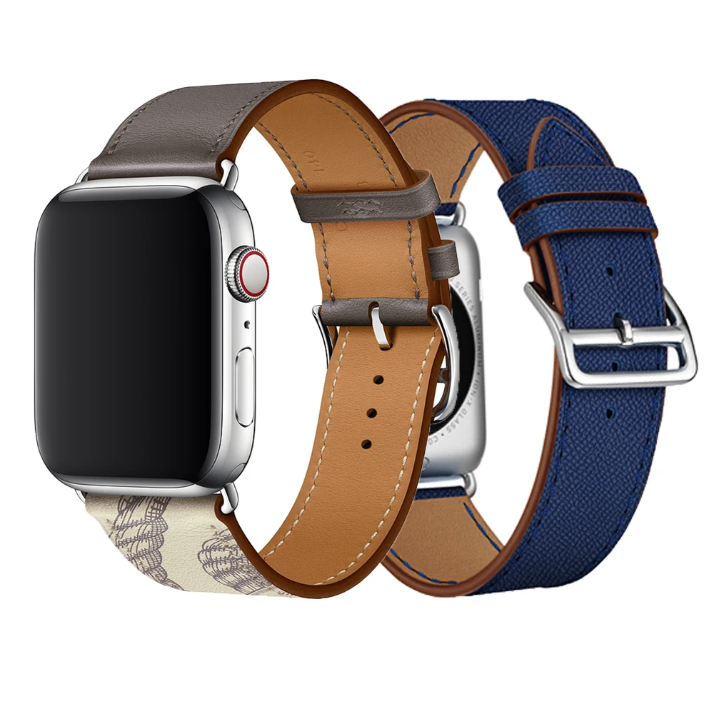 Ремешок кожаный для Apple watch Series 7 6 se 5 4 3 браслет на запястье iwatch 44 мм 42 40 38 45 41 |
