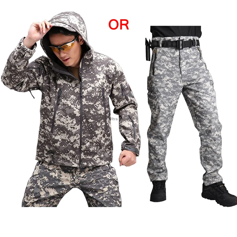 

Софтшелл Мультикам тактические куртки или брюки ветрозащитные охотничьи армейские куртки походная альпинистская одежда зимний камуфляж