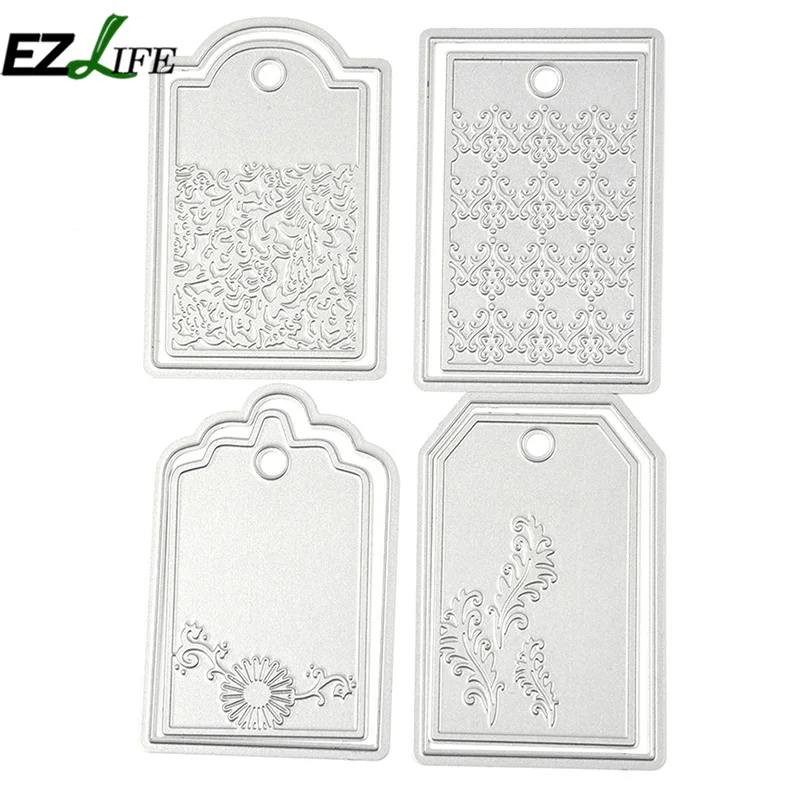 

New Bookmark shape Cutting Dies 4 pcs 3D Carbon Steel Cutting Dies Stencils Scrapbooking Embossing Cards Children DIY Crafts