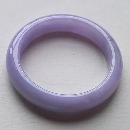 

Zheru Jewelry Natural Burmese Jade 54-64mm Light Purple Bracelet Elegant Princess Jewelry Best Gift for Mother and Girlfriend