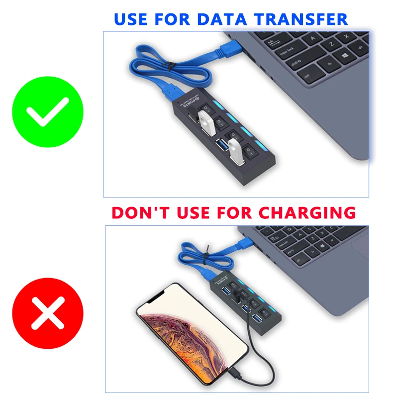 Usb хаб 3 0 док станция USB с портами (стандарт 2 Мульти разветвитель Мощность адаптер