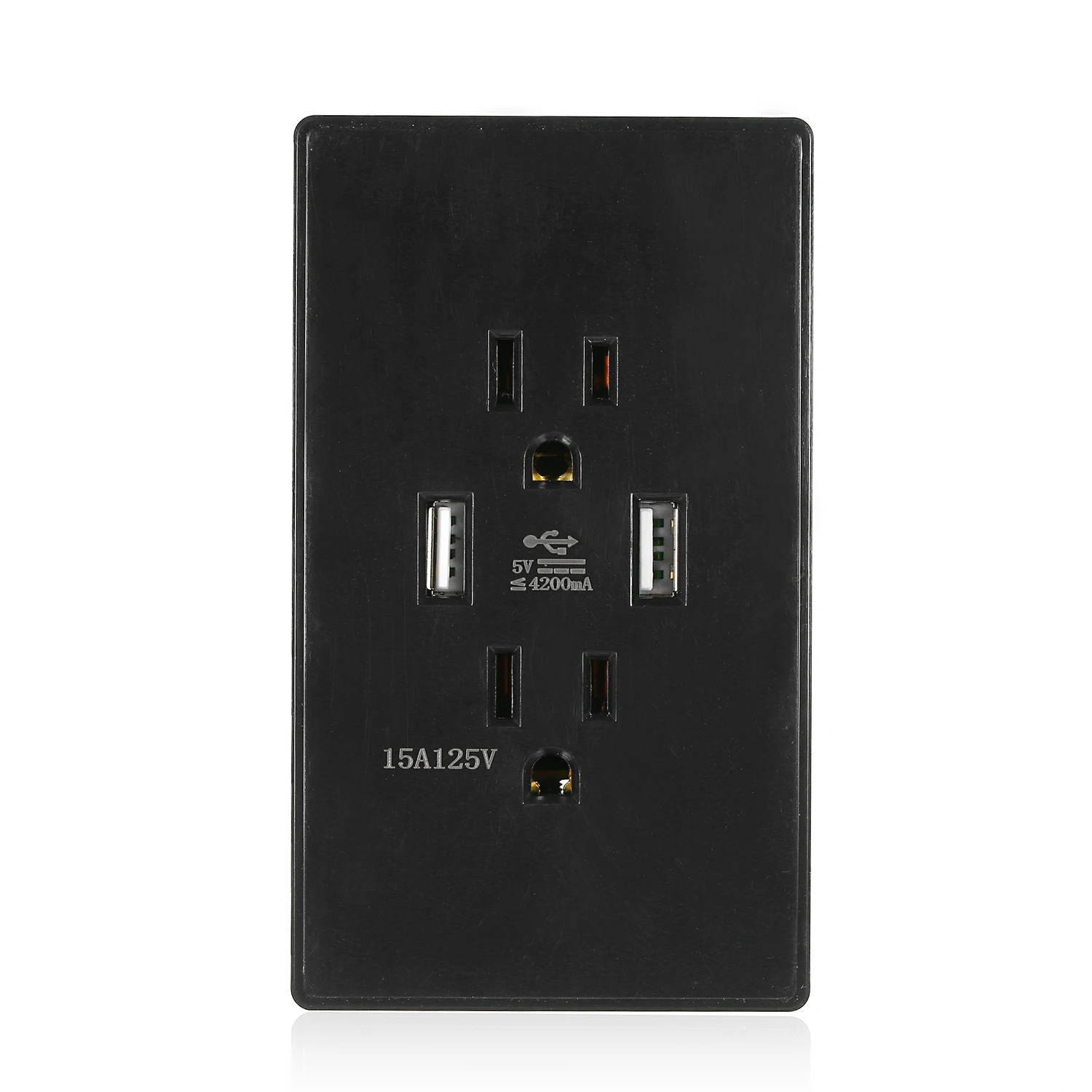 Высокоскоростная настенная розетка с зарядным устройством USB электрическая