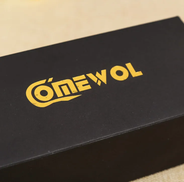 Высококачественный черный бумажник на заказ упаковочная коробка Подарочная бумажная с логотипом