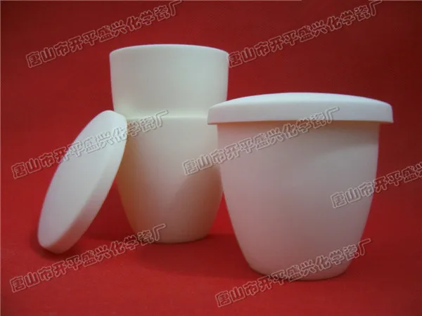 С крышкой верхней dia61x60mm 100 мл емкость дугообразный 99% чистый оксид алюминия
