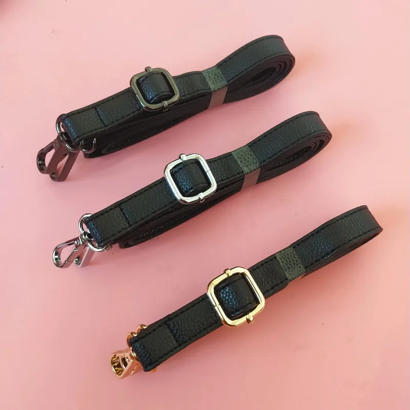 Ремень с текстурой личи зеркальный черный крестообразный ремешок регулируемым