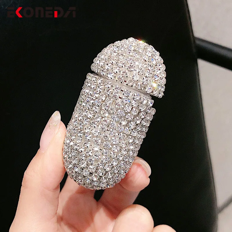 EKONEDA бриллианты Bling кристалла защитный чехол для Airpods чехол для женщин стиль роскошные наушники чехол для Airpods