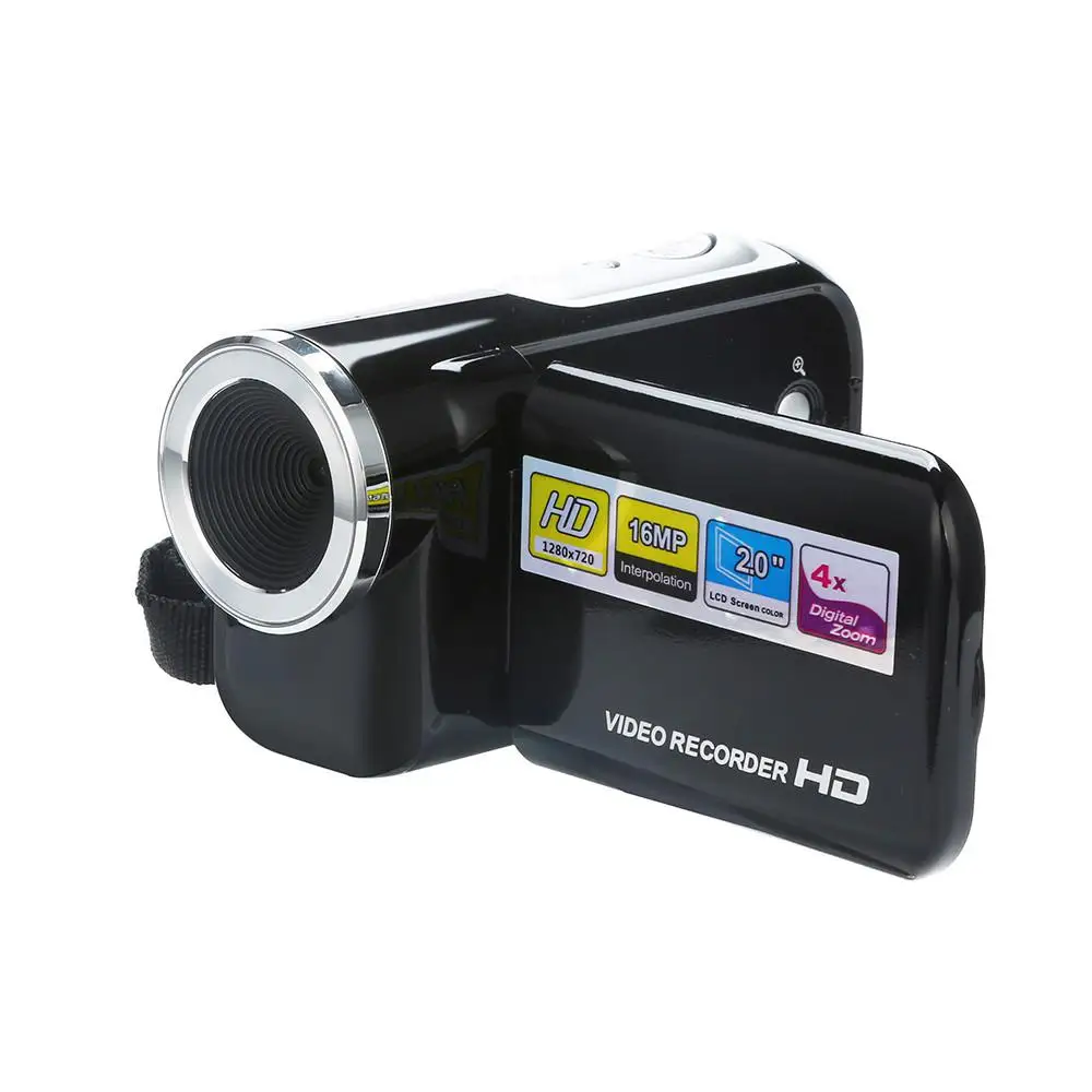 2 inch tft lcd hd 1080p 16mp 4x digital zoom camcorder video dv camera 16mp cmos sensor 2 colours free global shipping