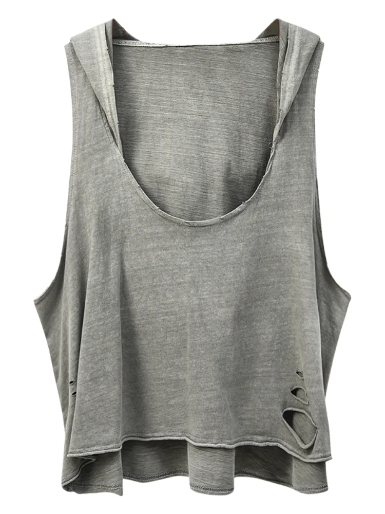 Женская хлопковая футболка с капюшоном V-образным вырезом | одежда