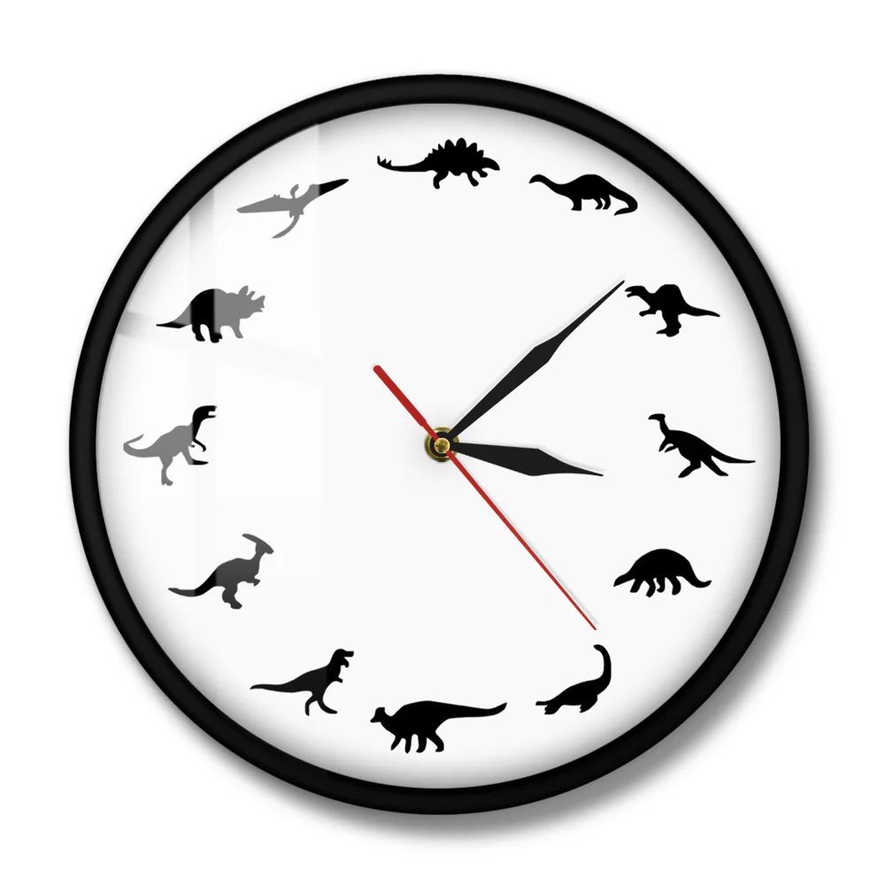 Часы Т-Rex в минималистичном дизайне современные настенные украшения с
