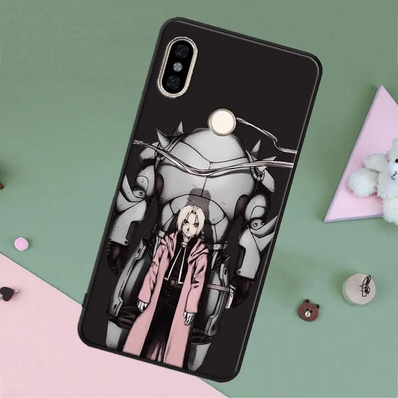 Цельнометаллический чехол с алхимиком Эдвардом Элриком для Redmi Note 11 10 9 Pro 10S 9S 8T 7 8