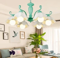 nordic simple modern living room chandelier creative makaron ceramic dining room chandelier childrens room bedroom lamps