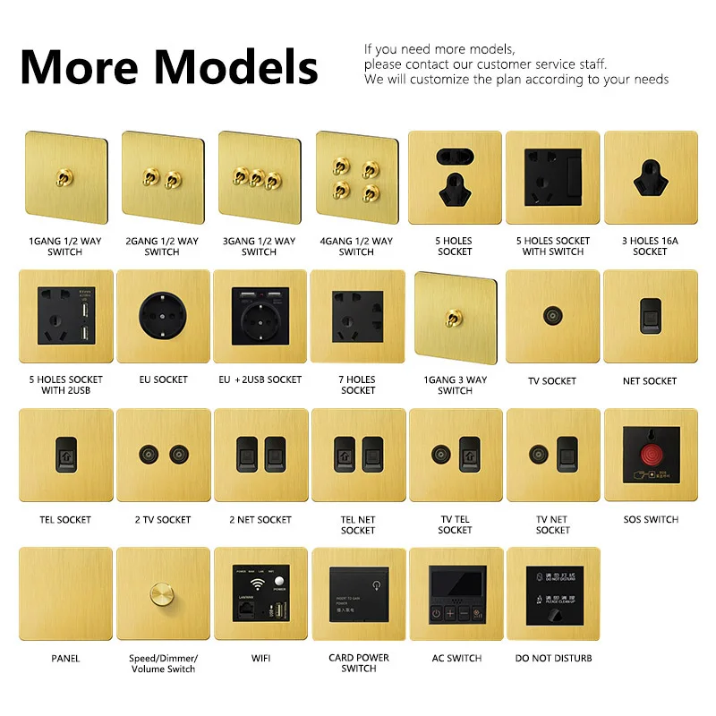 Переключатель настенный золотистый латунный с USB-портом | Строительство и ремонт