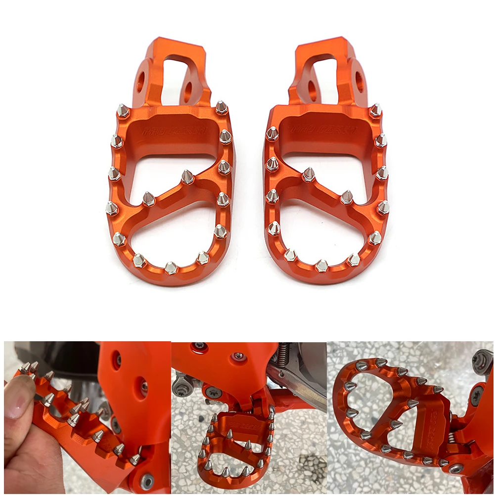 

Brand New Motorcycle CNC Foot Pegs Pedals Foot Rests For KTM SX XC XCW XCF SXF EXCF 125 250 300 350 450 500 2016-2021 Motorcross