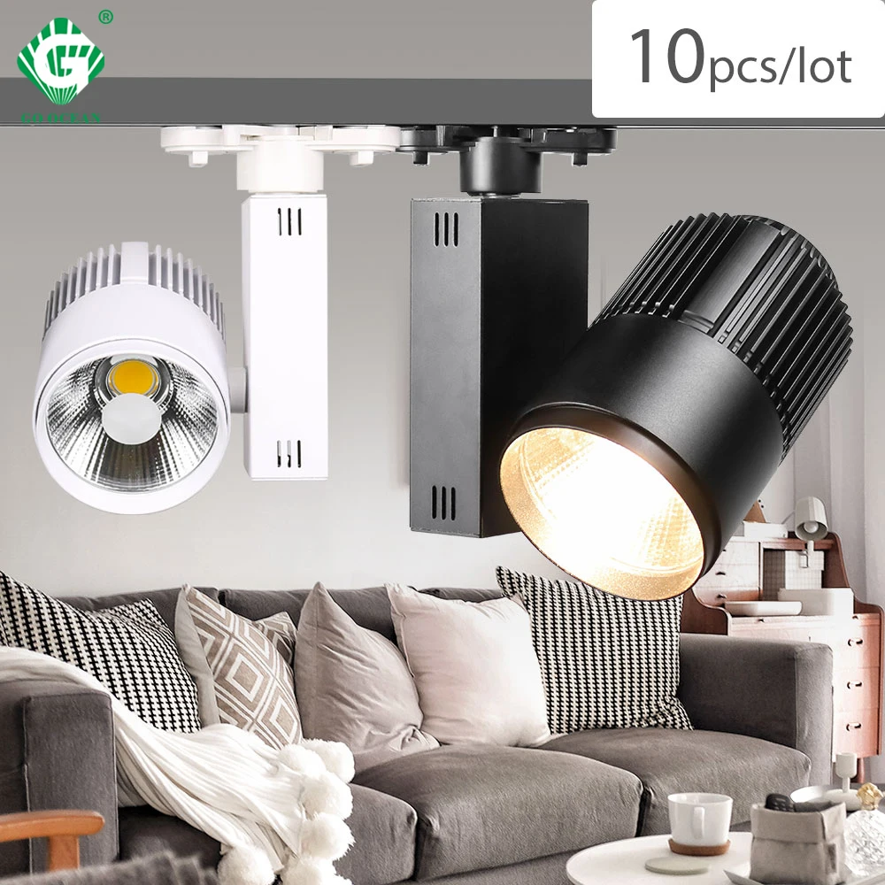 трековые светильники LED 40W COB декор магазин одежды трэковый светильник Aluminum Showroom