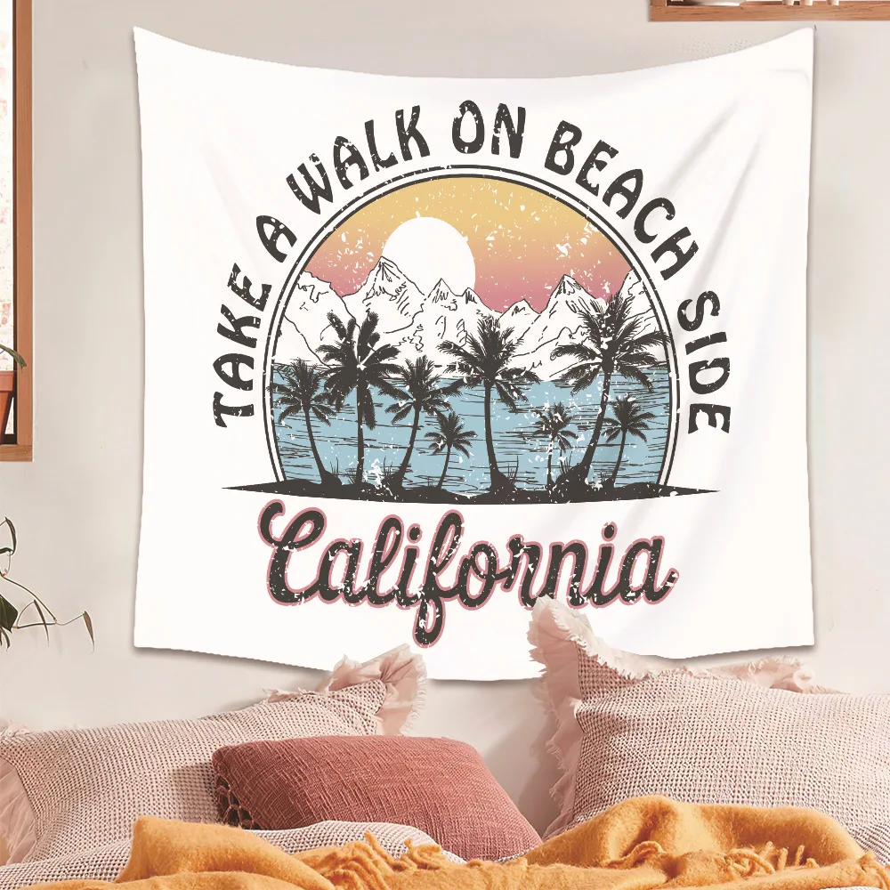 ins Simple Sun Moon Butterfly Series Tapestry Bohemian Background Cloth Small Fresh Wall Creative Abstract Art | Дом и сад