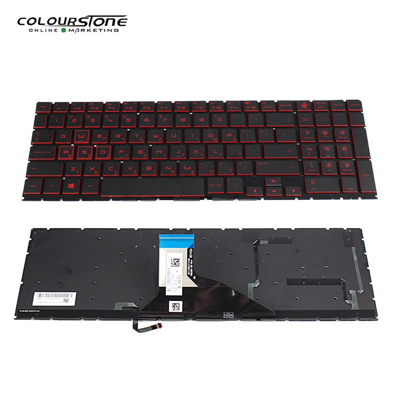 

Русская клавиатура с подсветкой для HP OMEN 15-DC 15-DH L50880-071 7J2040 HB RU красная подсветка Llaptop Замена llра