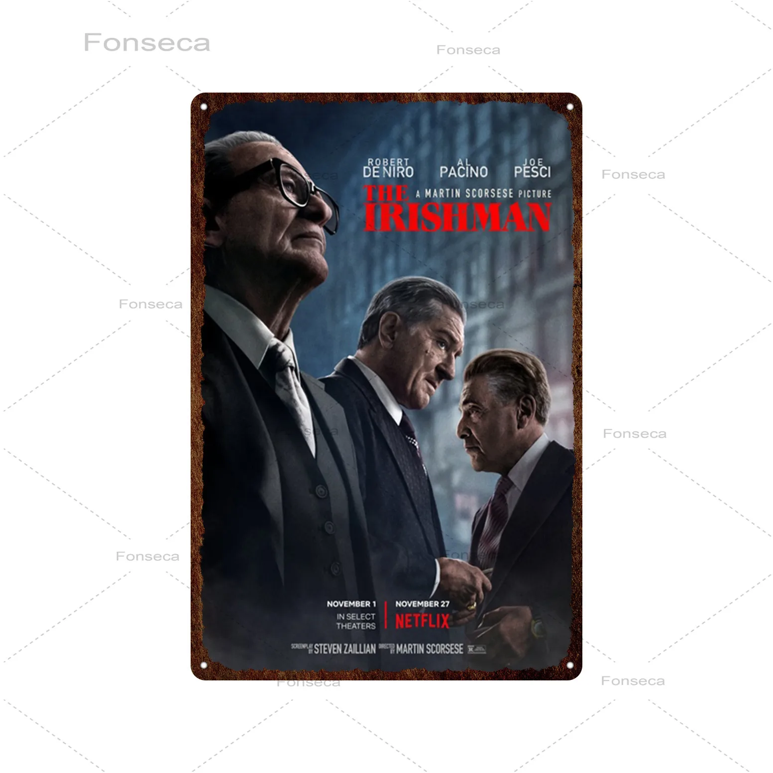 Популярный рекламный постер в стиле ретро-фильма металлический жестяной знак