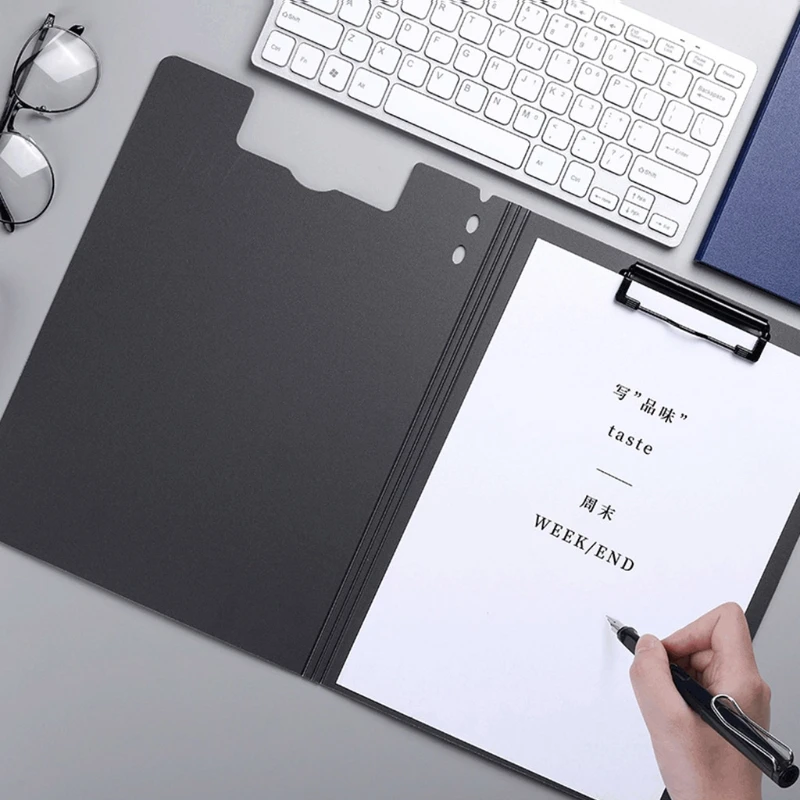 

1pcs Vertical Horizontal Folder Clamp Folder A4 Information Booklet Test Paper Storage Clip Board