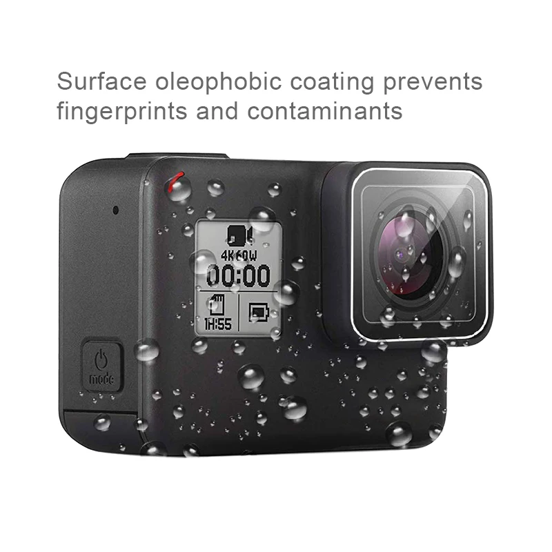 Защита экрана для GoPro Hero 7 Black 6 5 Аксессуары защитная пленка Закаленное стекло для Go Pro Hero 7 белый и серебристый