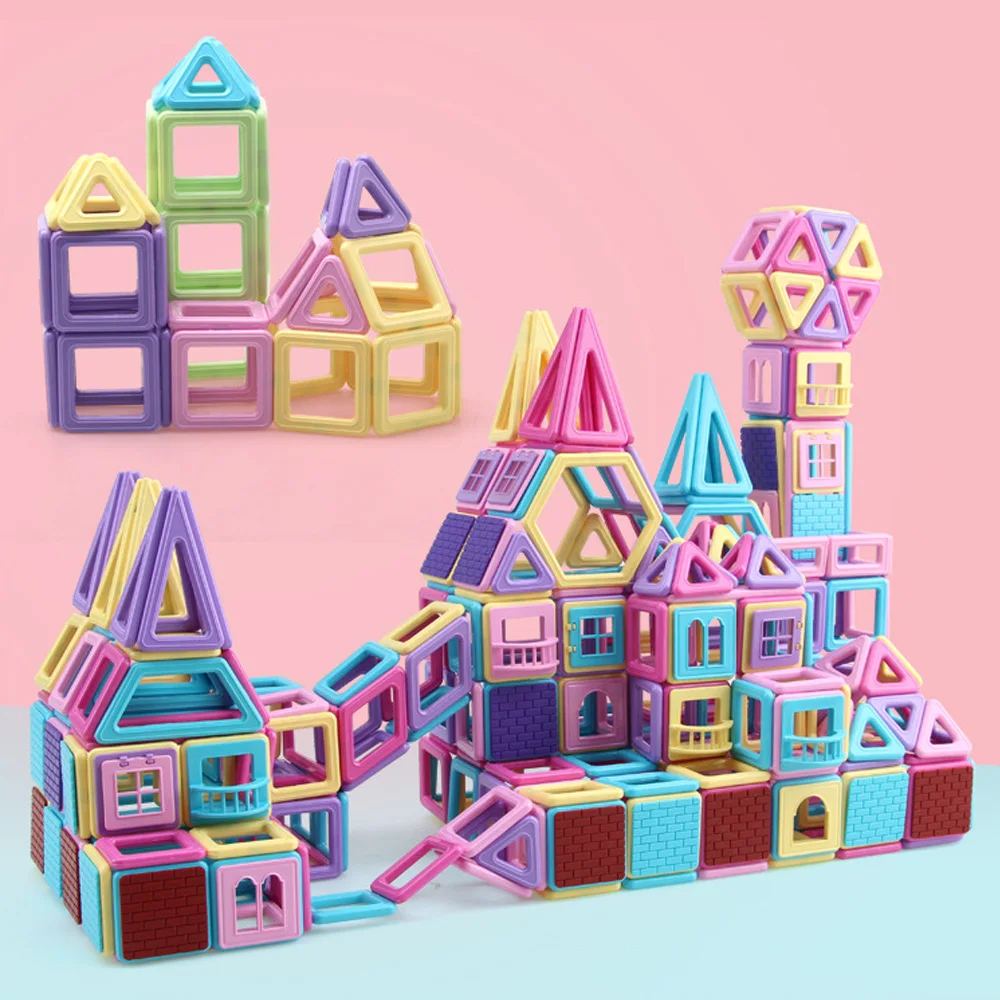 Bloques de construcci&oacute;n magn&eacute;ticos para ni&ntilde;os, juego de modelado de dise&ntilde;ador, juguetes magn&eacute;ticos para regalo, 62-346 piezas-2