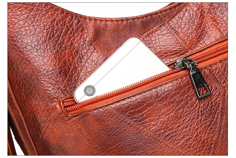 Vintage Female Shoulder Messenger Bag Ladies Soft PU Leather Crossbody Bags For Women Handbag Sac Fashion Tassel Bucket Bag