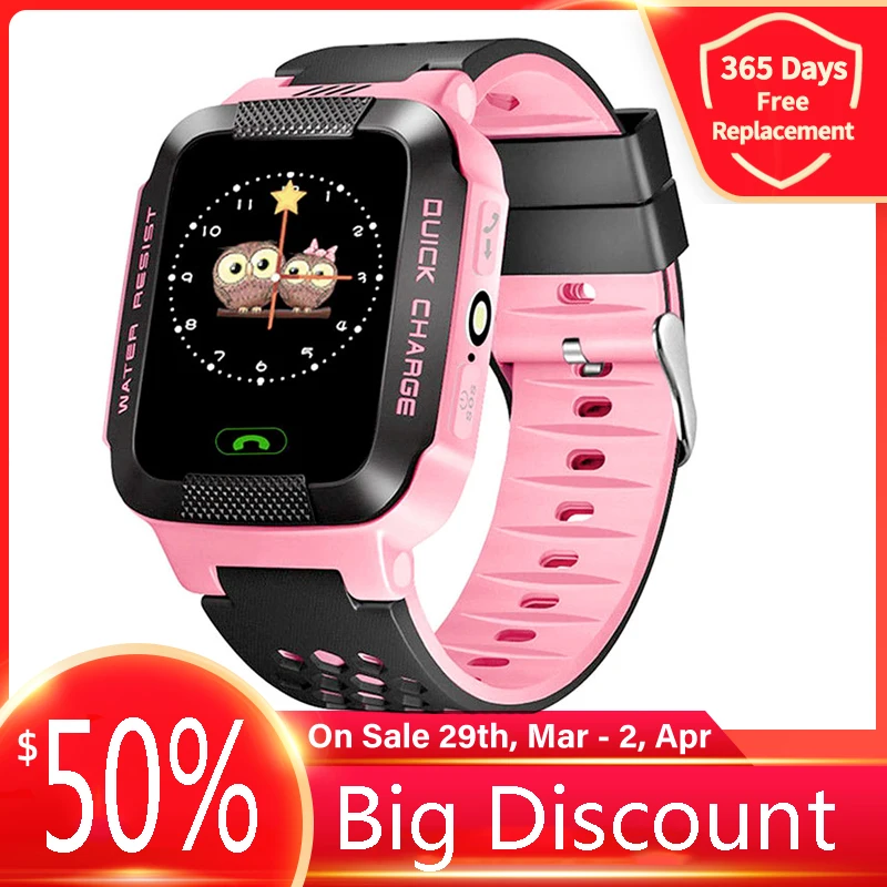 2022 Детские умные часы для детей SOS телефон смарт-часы с Sim-картой фото