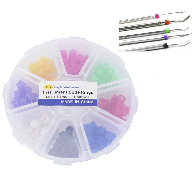 

160 шт./кор. Универсальный Стоматологическая Цвет кодовых колец автоклавной Ортодонтическая щеточка силиконовый инструмент Цвет код кольца ...