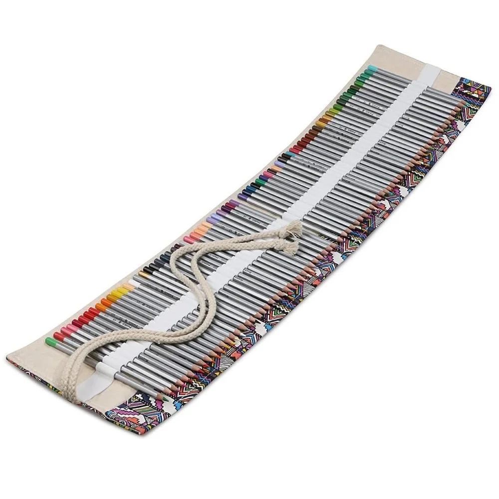 Сумка для карандашей в богемном стиле рулон тканевых складных рулонов с 36/48/72