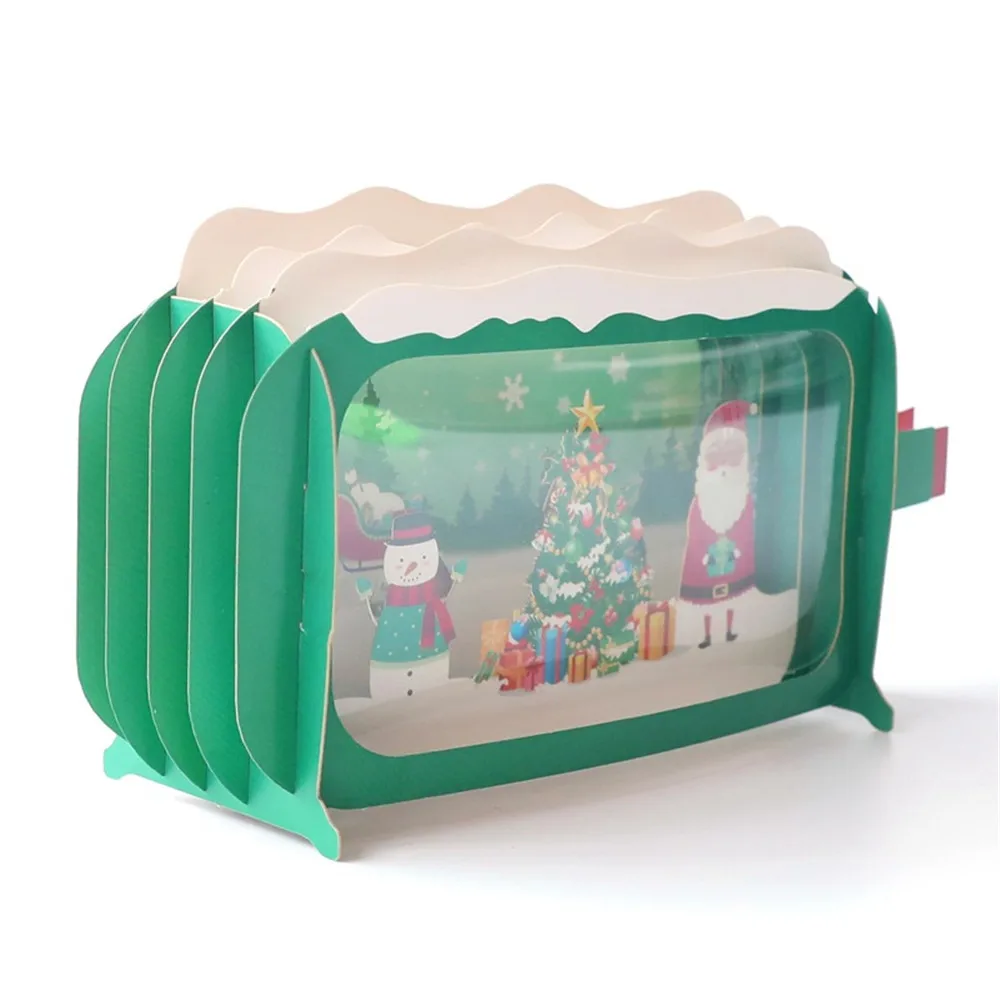 45 # рождественские подвесные декорации домики Подробная информация о 3D открытке