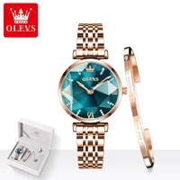 olevs new watch women top luxury jewel quartz watch fashion waterproof stainless reloj mujer romantic elegant ladies dress watch