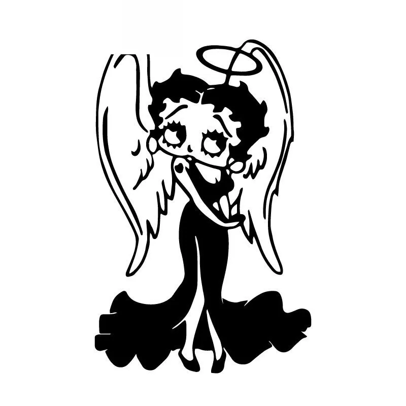 Креативные автомобильные стикеры Beauty Angel Doll модные украшения аппликация из ПВХ