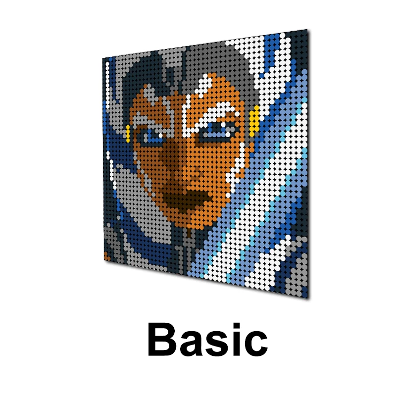 

MOC Upgrade Game Movie Mosaic Painting Bricks Sets Pixel Art Decorative Building Blocks DIY Model House Toys For Creative Gift