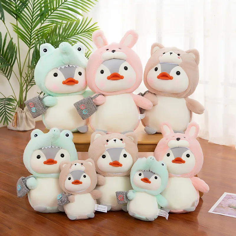 

Kawaii открытый маленький пингвин превратился в Кролик Плюшевая Игрушка искусственная кукла куклы детские игрушки рождественские подарки на ...