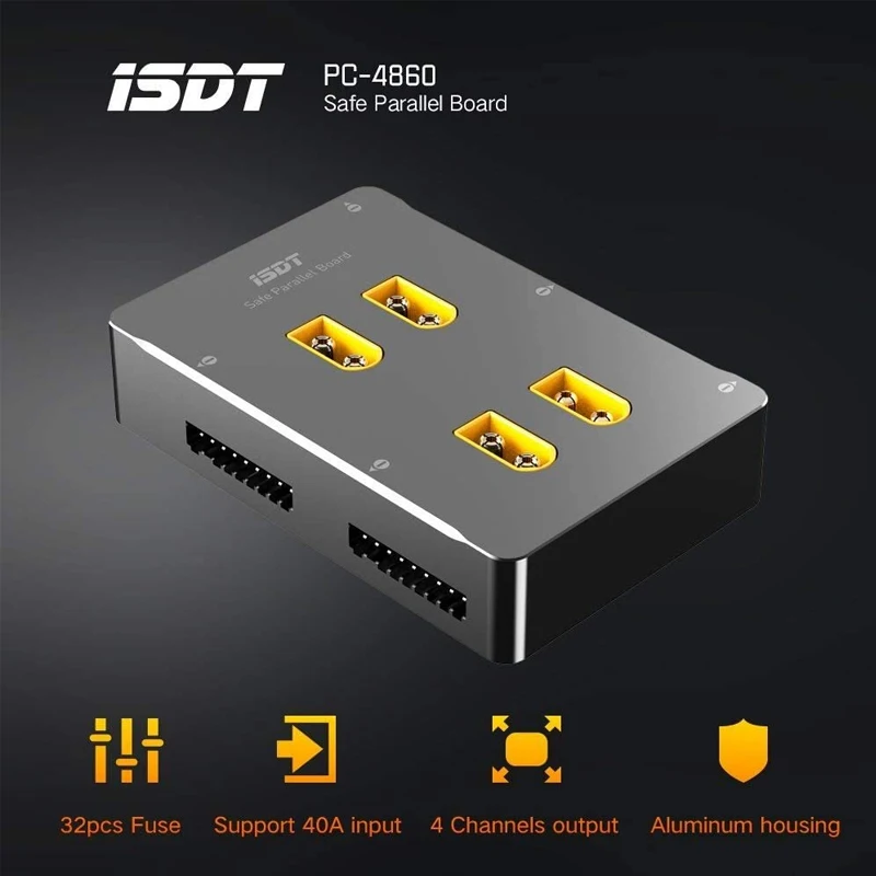 ISDT PC-4860 1-8S XT60 Lipo зарядное устройство безопасная параллельная зарядная плата