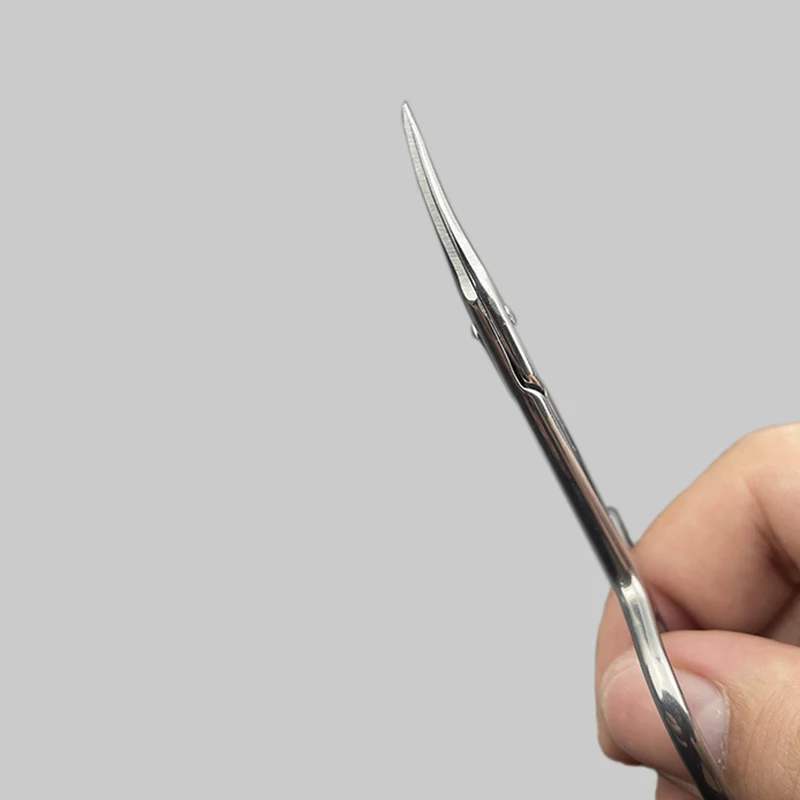 Ножницы для маникюра с изогнутым кончиком из нержавеющей стали | Красота и