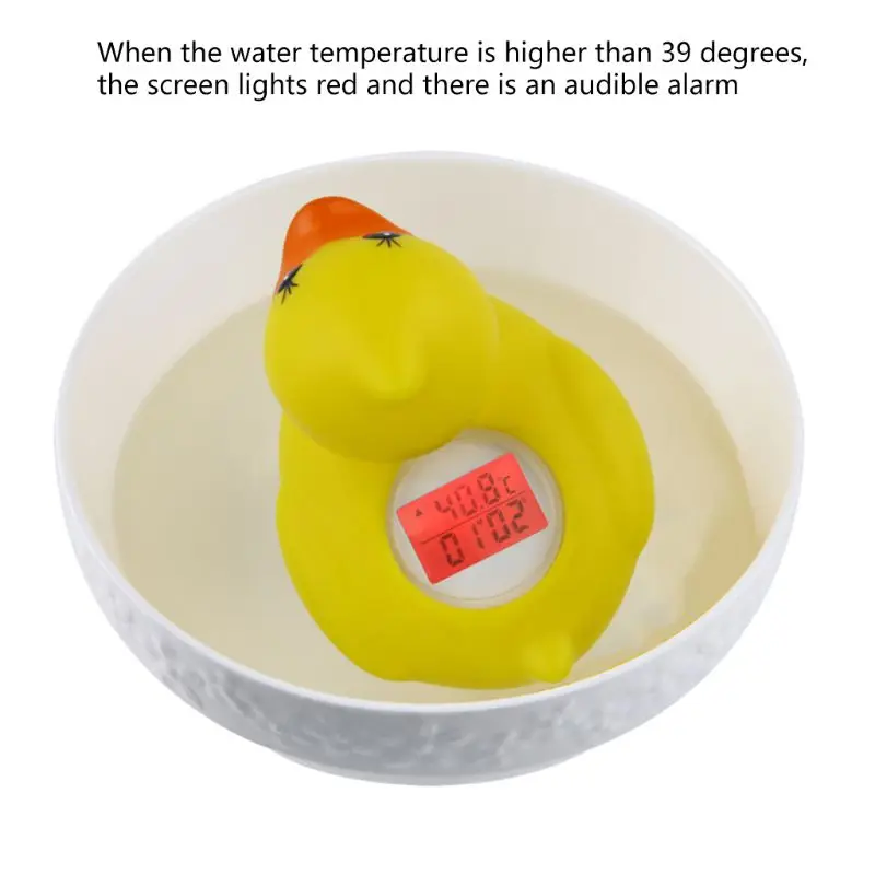 

Bathroom Children Bath Cartoon Cute Little Duck Thermometer Floating Buoy Easy Read Display Water Temperature Test Tool