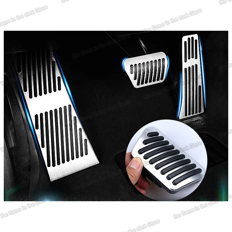 

car accelerator pedal brake cover trim for bmw X5 X6 2007 2008 2009 2010 2011 2012 2013 E70 E71 interior accessories styling