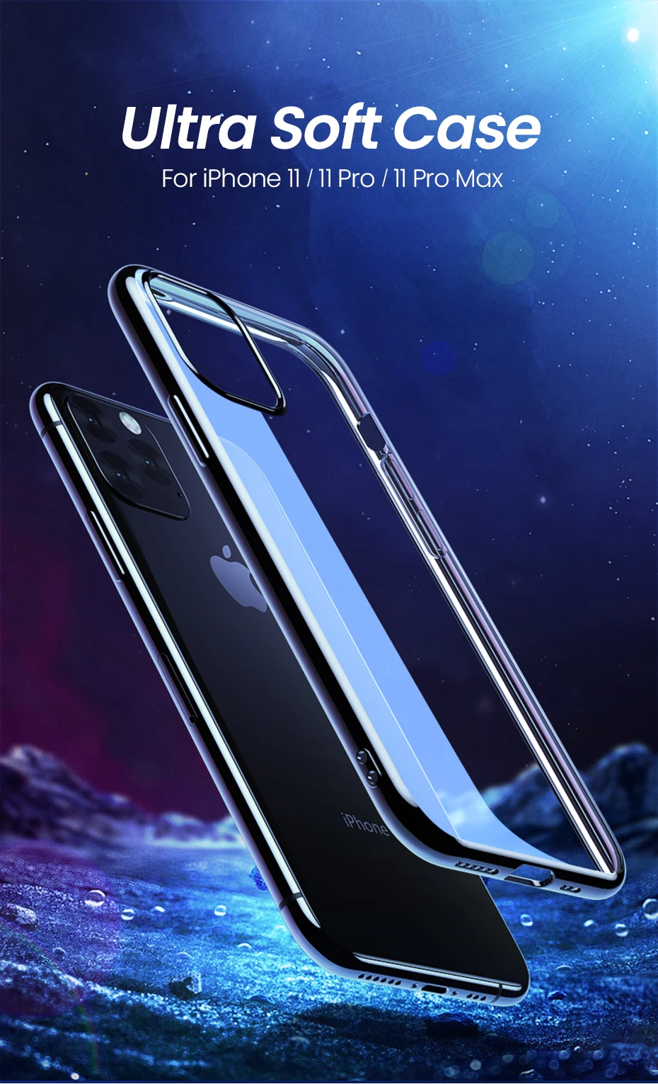 Ugreen чехол для iPhone 11 Pro Max новейший защитный чехол Роскошный ультра мягкий ТПУ задняя крышка для iPhone 11 Pro Max чехол