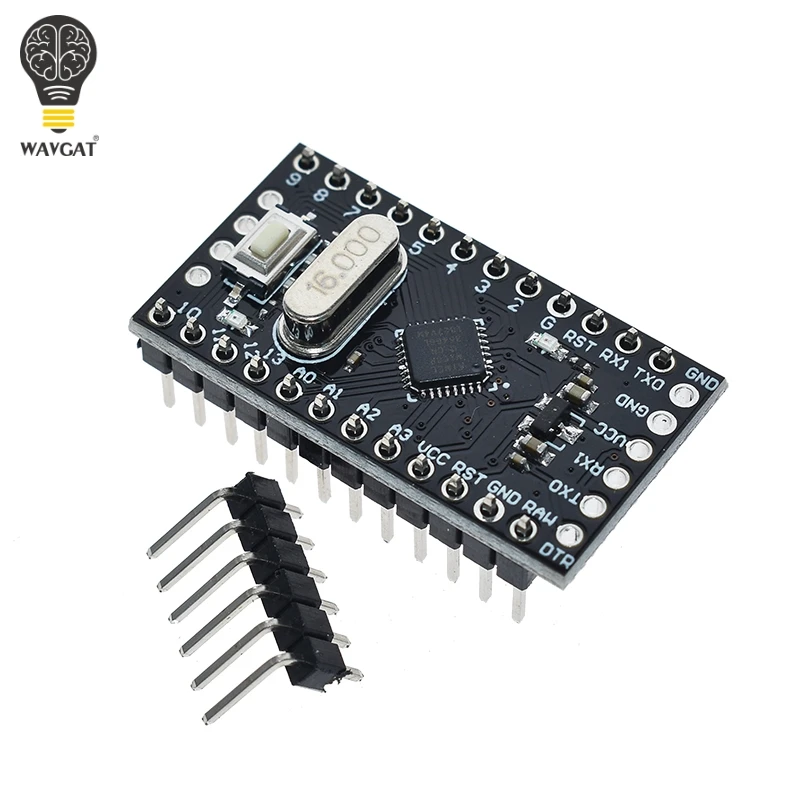 Плата управления WAVGAT Pro Mini 168 ATMEGA168 5 В/16 МГц для Arduino совместимая с микроконтролем