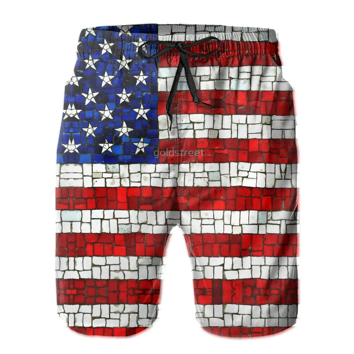 

Causal Breathable Quick Dry Funny Novelty R333 basketball Flag Hawaii Pants