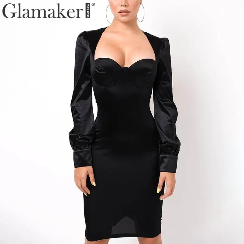 Glamaker костюм с сексуальным вырезом и открытой спиной сексуальное на шнуровке