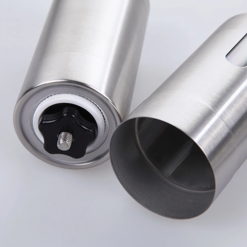 Silver Grinder Mini Stainless Steel Hand Manual Handmade Bean Burr Grinders Kitchen Tool Crocus Grinders Hot