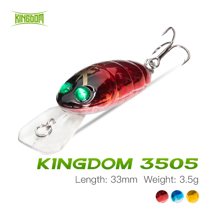 Kingdom Insect Fishing Lure 33mm 3.5g Floating Cicada Hard Crankbait Wobblers For Bass Carp Perch Pike Trout | Спорт и развлечения